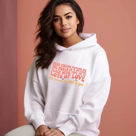 Women's Lots Of Love Quote Printed Hoodies