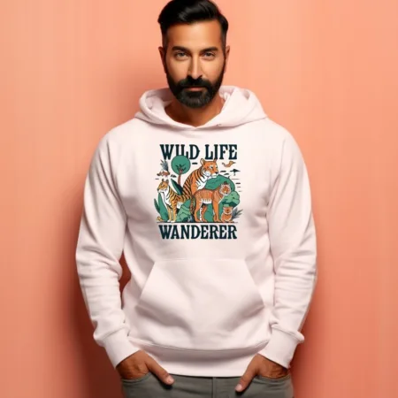 Men's Wildlife Wanderer Graphics Printed Hoodies