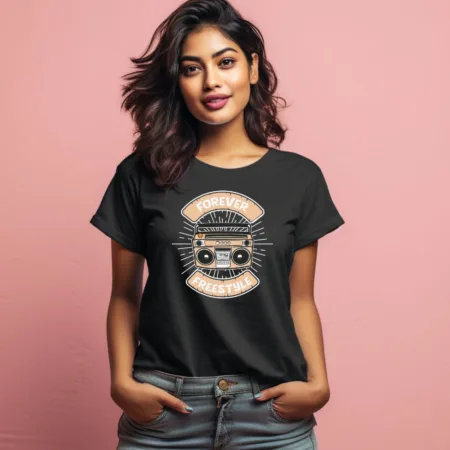 Women's Forever Freestyle Graphics Printed T-Shirt
