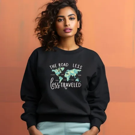 Women's The Road Less Travelled Graphics Printed Sweatshirts
