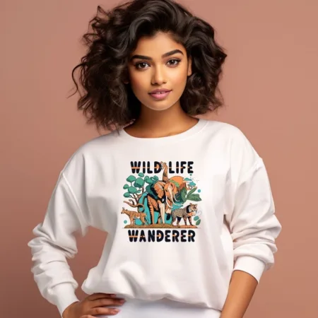 Women's Wild Life Wanderer Graphics Printed Sweatshirts
