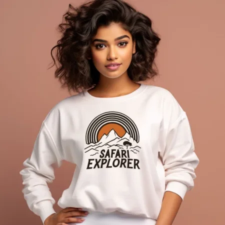 Women's Safari Explorer Graphics Printed Sweatshirts