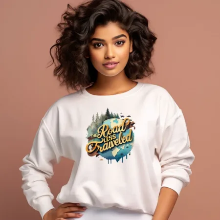 Women's The Road Less Travelled Graphics Printed Sweatshirts