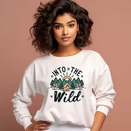 Women's Into The Wild  Graphics Printed Sweatshirts