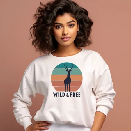 Women's Wild & Free Graphics Printed Sweatshirts