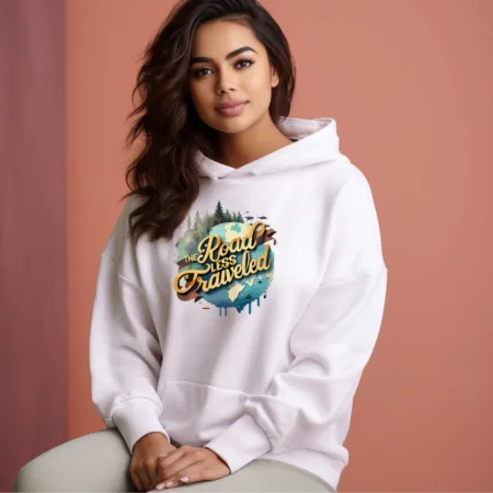 Women's  The Road Less Travelled  Graphics Printed Hoodies