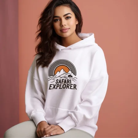 Women's Safari Explorer Graphics Printed Hoodies