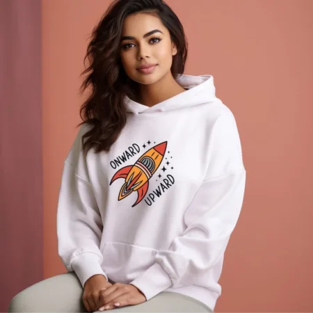 Women's Onward Upward Graphics Printed Hoodies