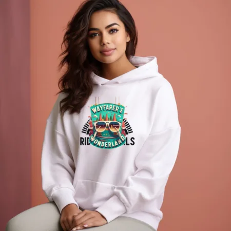 Women's Wayfarer's Wonderland Graphics Printed Hoodies