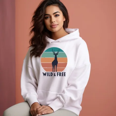 Women's Wild & Free Graphics Printed Hoodies