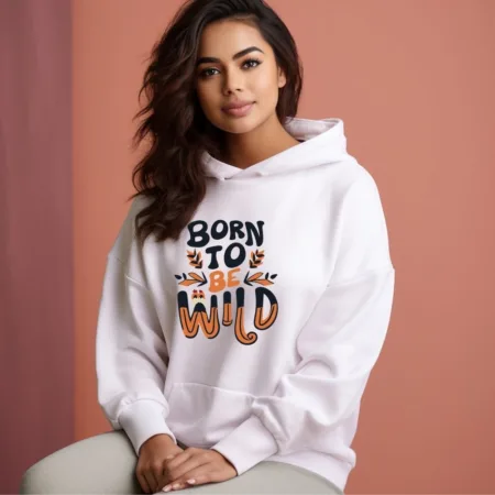 Women's Born To Be Wild Graphics Printed Hoodies