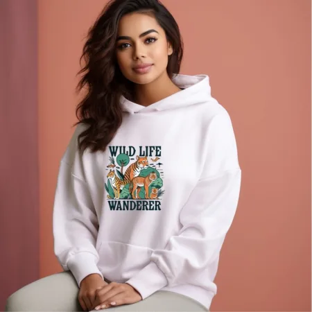 Women's Wildlife Wanderer Graphics Printed Hoodies
