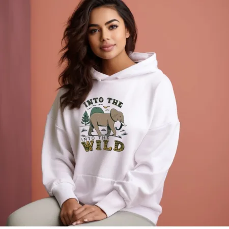 Women's Into The Wild Graphics Printed Hoodies