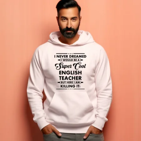 Men's English Teacher Graphics Printed Hoodies