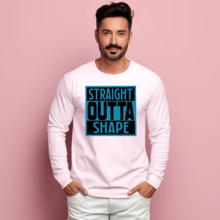 Men's Straight Otta Shape Graphics Printed Sweatshirts