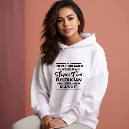 Women's Electrician Graphics Printed Hoodies