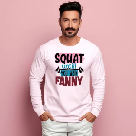 Men's Squat Until You Walk Fanny Graphics Printed Sweatshirts