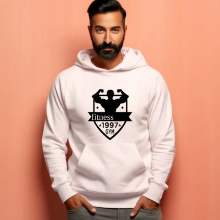 Men's Fitness 1997 gym Graphics Printed Hoodies