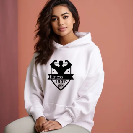 Women's Fitness 1997 gym Graphics Printed Hoodies