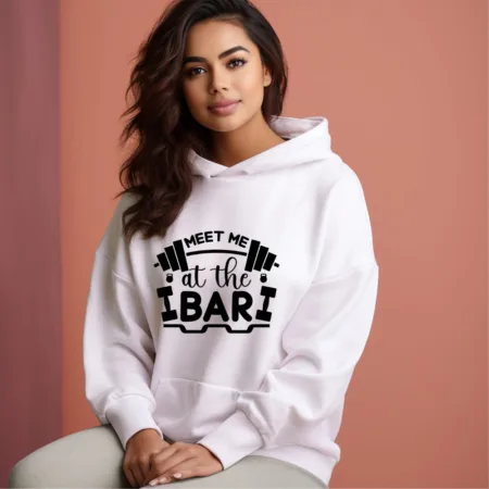 Women's Meet me at the bar Graphics Printed Hoodies
