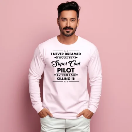 Men's Pilot Graphics Printed Sweatshirts