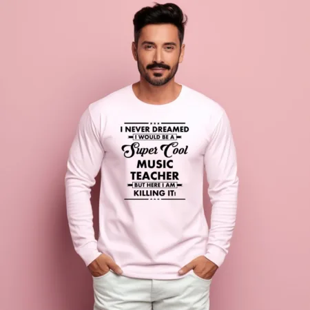 Men's Music Teacher Graphics Printed Sweatshirts