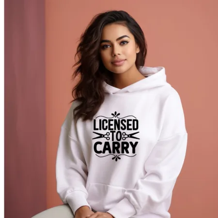 Women's Licensed To Carry Graphics Printed Hoodies