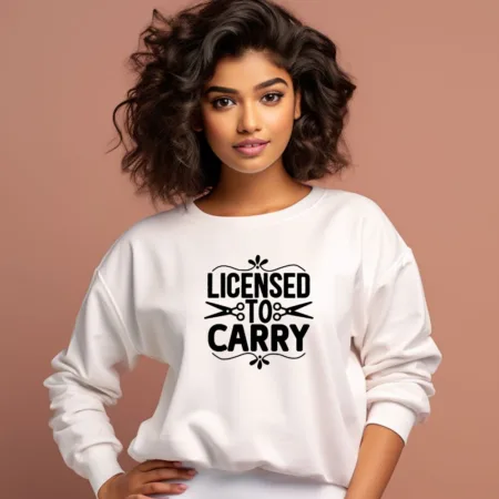 Women's Licensed To Carry Graphics Printed Sweatshirts