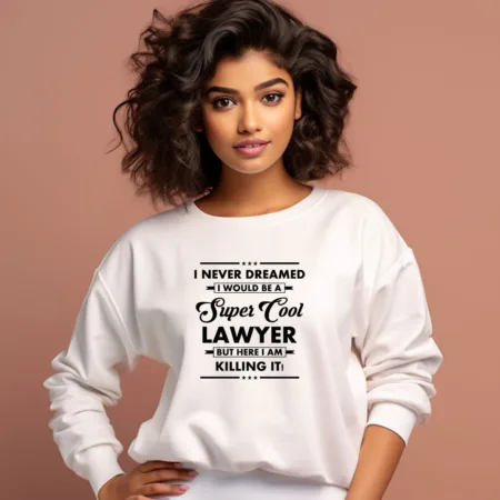 Women's Lawyer Graphics Printed Sweatshirts