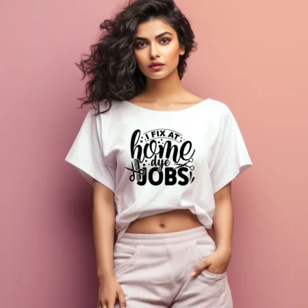 Women's I Fix At Home Dye Jobs Graphics Printed Oversized T-Shirt