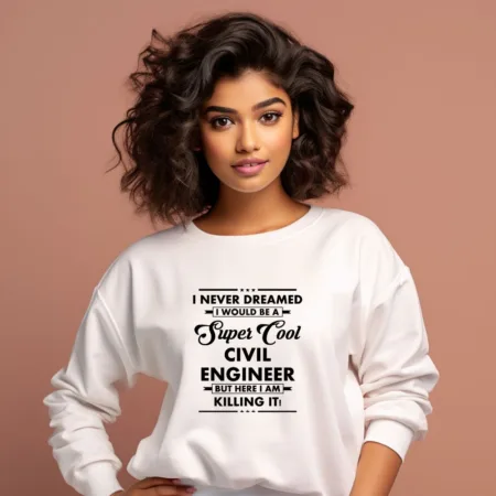 Women's Civil Engineer Graphics Printed Sweatshirts