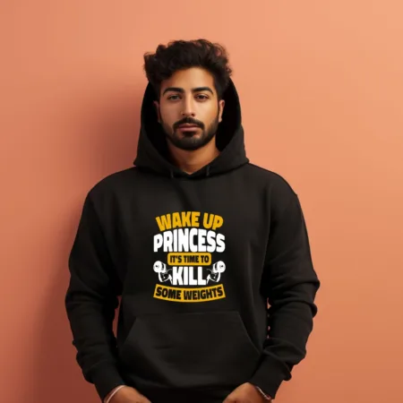 Men's Wake Up Princess Graphics Printed Hoodies