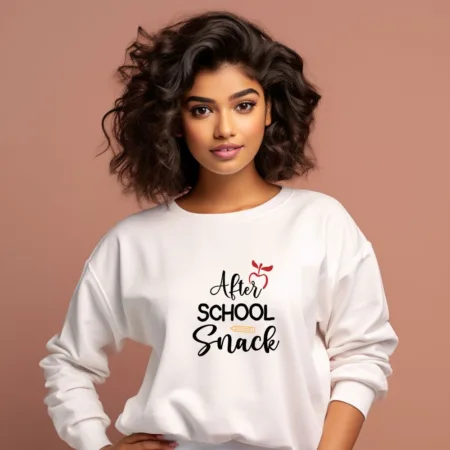 Women's After School Snack Graphics Printed Sweatshirts