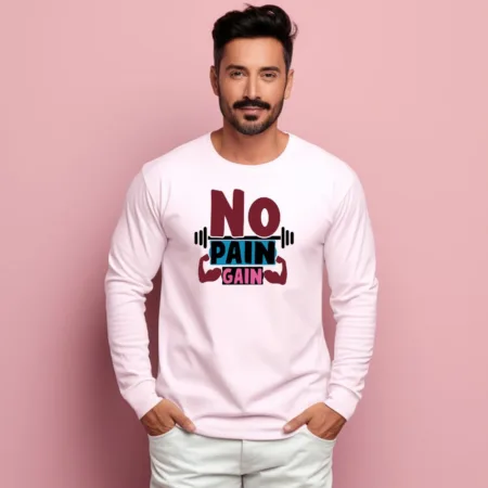 Men's No Pain Gain Graphics Printed Sweatshirts