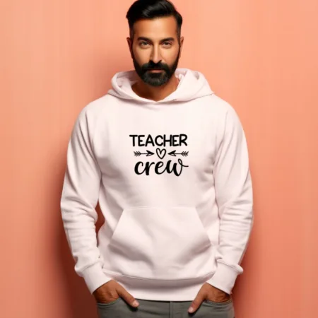 Men's Teacher Crew Graphics Printed Hoodies