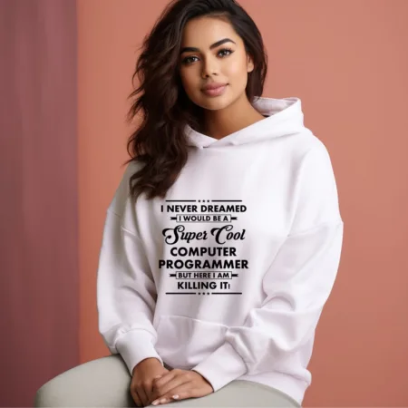 Women's computer Programmer Graphics Printed Hoodies