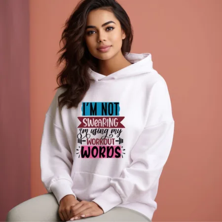Women's I am not Swearing Graphics Printed Hoodies