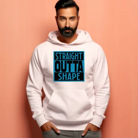 Men's Straight Otta Shape Graphics Printed Hoodies