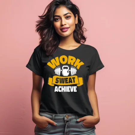 Women's Work Sweet Achieve Graphics Printed T-Shirt