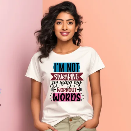 Women's I'm Not Swearing Graphics Printed T-Shirt