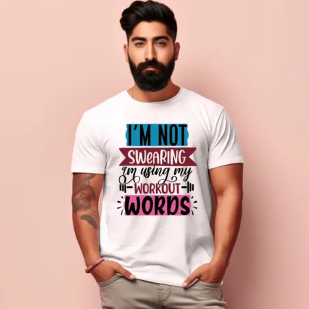 Men's I'm Not Swearing Design Printed T-Shirt