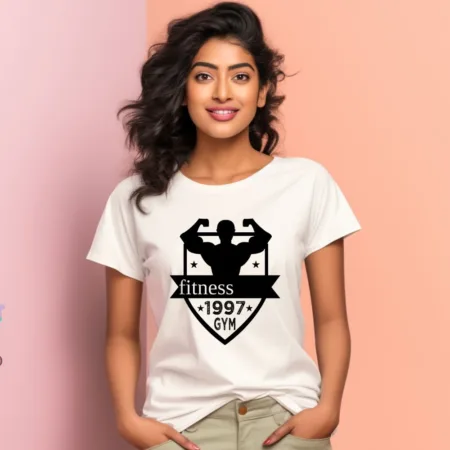 Women's Fitness Graphics Printed T-Shirt