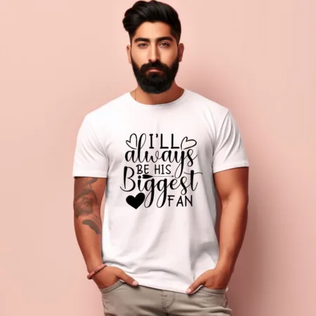 Men's I Love Always Design Printed T-Shirt