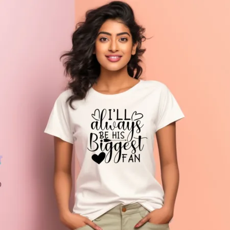 Women's I Love Always Graphics Printed T-Shirt