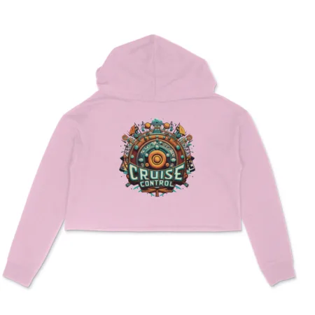 Women's Cruise Control Graphics Printed Crop Hoodies