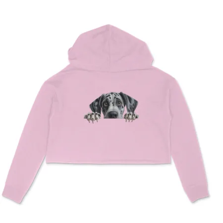 Women's Great Dane Graphics Printed Crop Hoodies