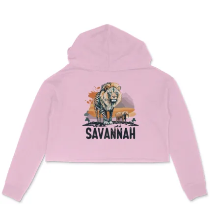 Women's Savannah Graphics Printed Crop Hoodies