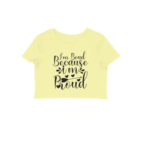 Women's Gainz Please Wait Graphics Printed Crop Tops