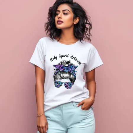 Women's Holy spirit Activate Graphics Printed T-Shirt