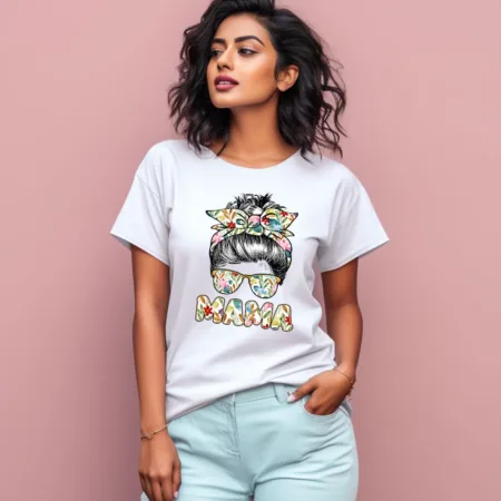 Women's Mama Graphics Printed T-Shirt